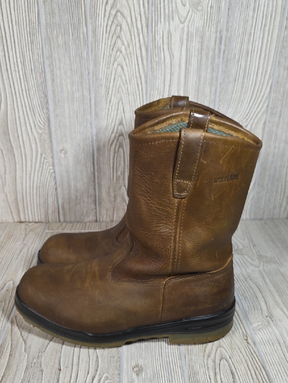 Wolverine DuraShocks Insulated Waterproof Wellington Work Boots Mens Size 9.5EW - Picture 5 of 14